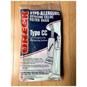 Oreck Type CC Genuine Hypo Allergenic Vacuum Bag 8 Count CCPK8DW